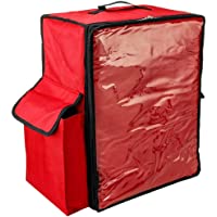 CityBAG - Mochila isotérmica 49 x 50 x 23 cm roja para Entrega de Pedidos de Comida en Moto y Bicicleta